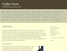 Tablet Screenshot of coffeefacts.org